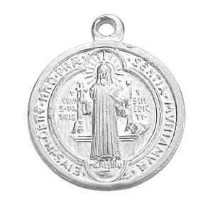 Saint Benedict Medal 1 Inch Aluminum - Italian Made Jubilee Medal
