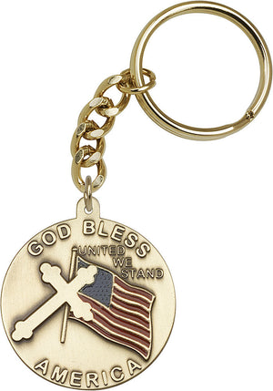 God Bless America Keychain