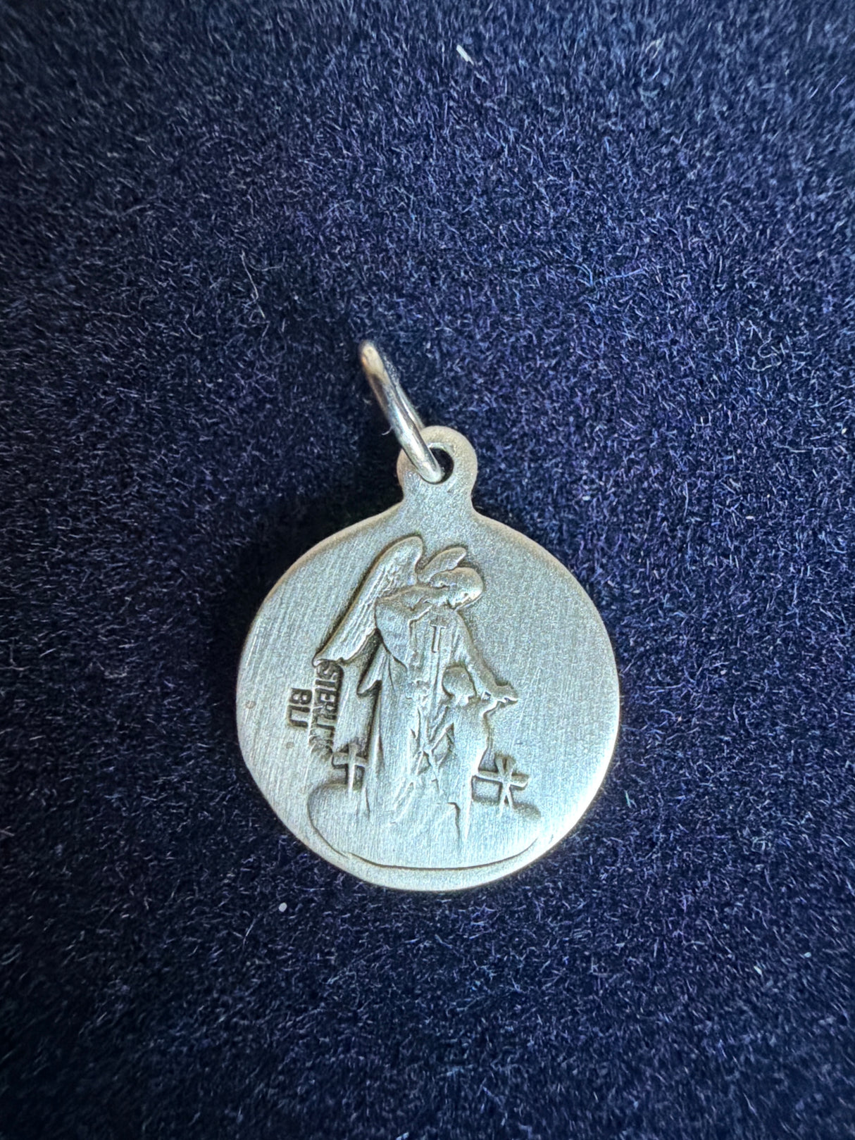 Petite Round St. Michael & Guardian Angel Medal for Women