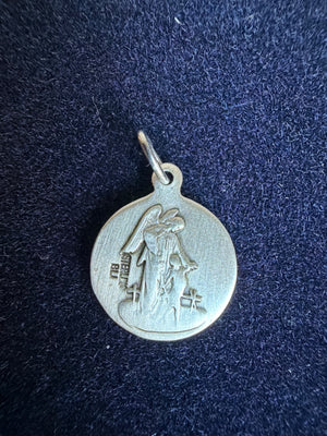 Petite Round St. Michael & Guardian Angel Medal for Women