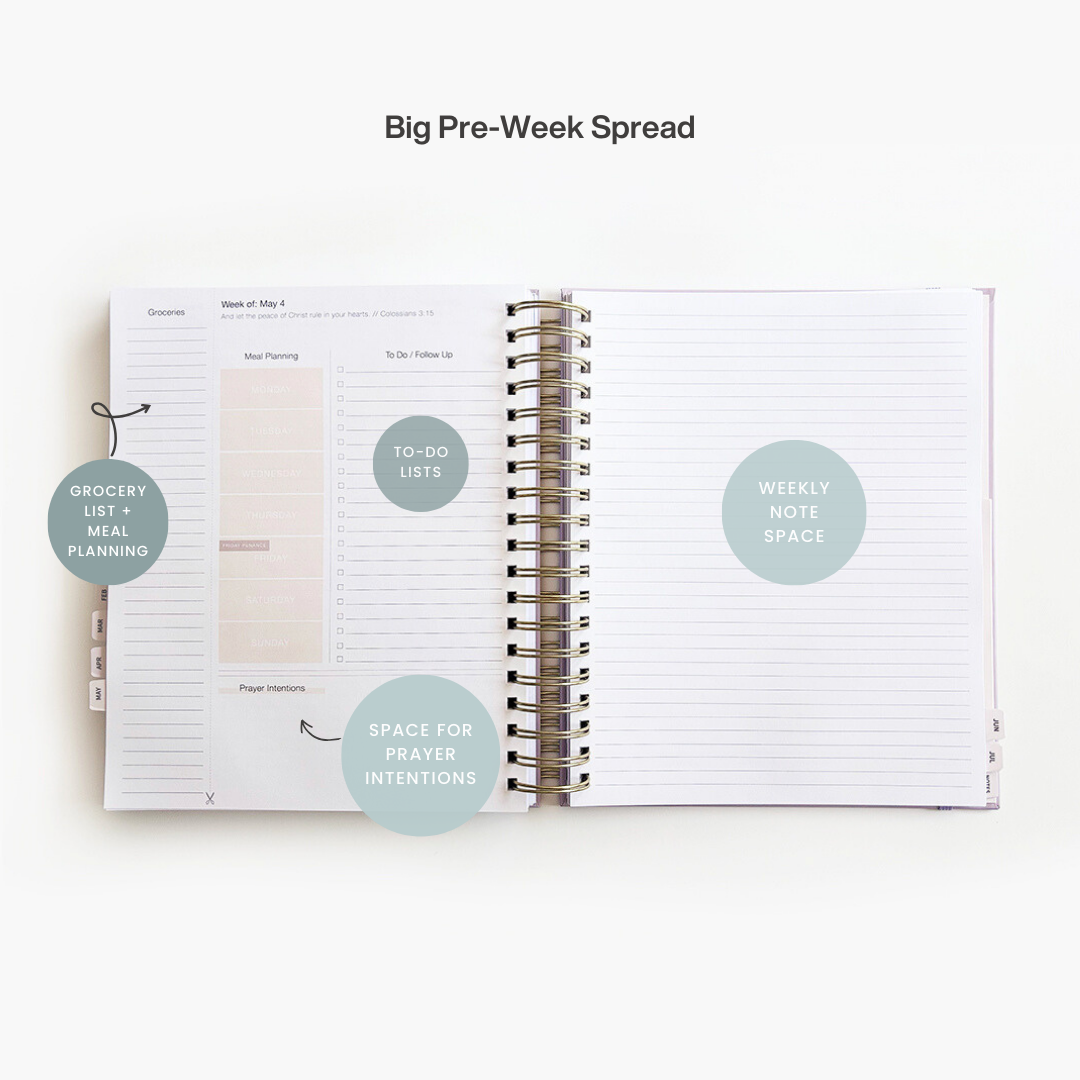 *PRE-ORDER* 2026 Calendar Year Catholic Liturgical Planner // Big Layout
