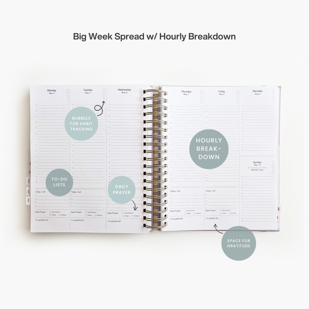 *PRE-ORDER* 2026 Calendar Year Catholic Liturgical Planner // Big Layout