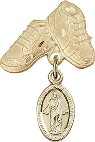 Scapular Charm and Baby Boots Pin