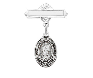 Our Lady of Guadalupe Baby Bar Pin