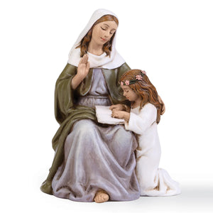 St. Anne 4" Statue | Patron Saint of Mothers & Teachers
