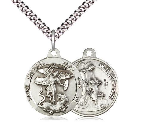 Saint Michael the Archangel Guardian Angel Large Medal