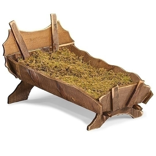 Natural Wood Cradle for 50 inch Infant Jesus - Fontanini Collection