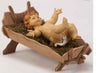 50" Scale Infant Jesus with Natural Wood Cradle - 2 piece Fontanini Collection