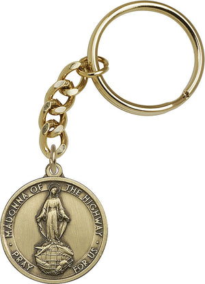 Our Lady of the Highway Keychain