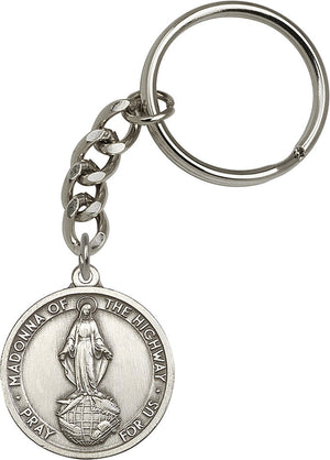 Our Lady of the Highway Keychain