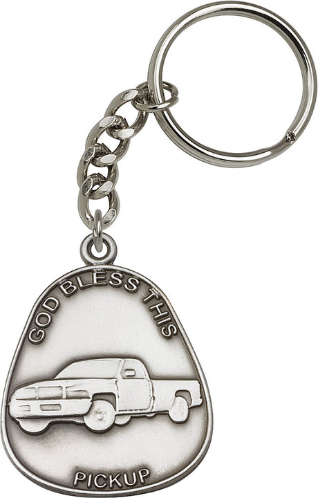 God Bless This Pickup Keychain