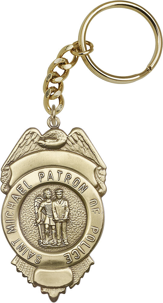 St. Michael Patron of Police Key Chain