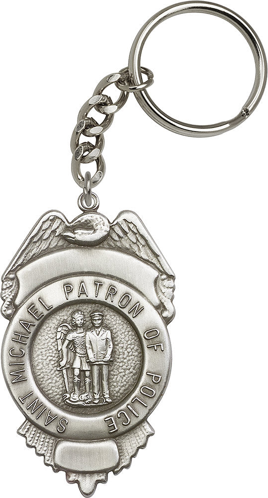 St. Michael Patron of Police Key Chain