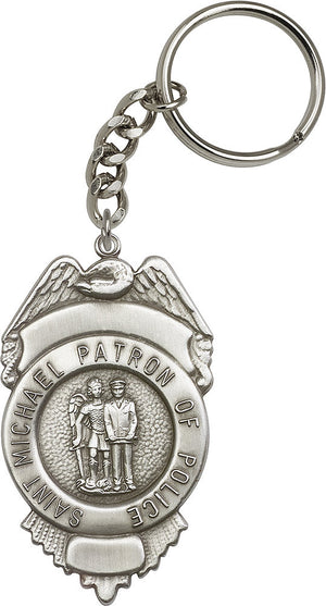 St. Michael Patron of Police Key Chain