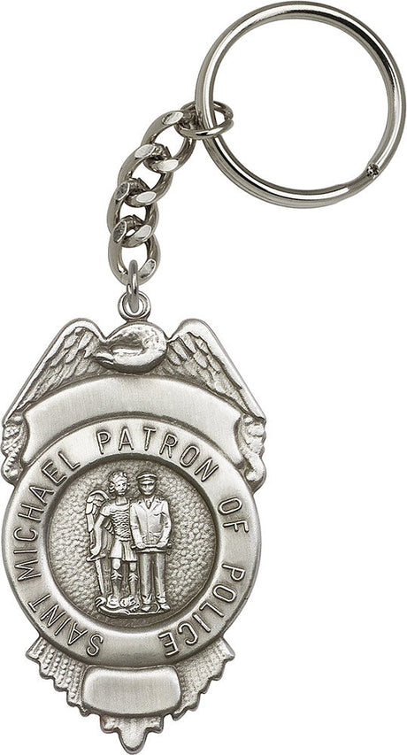 St. Michael Patron of Police Key Chain