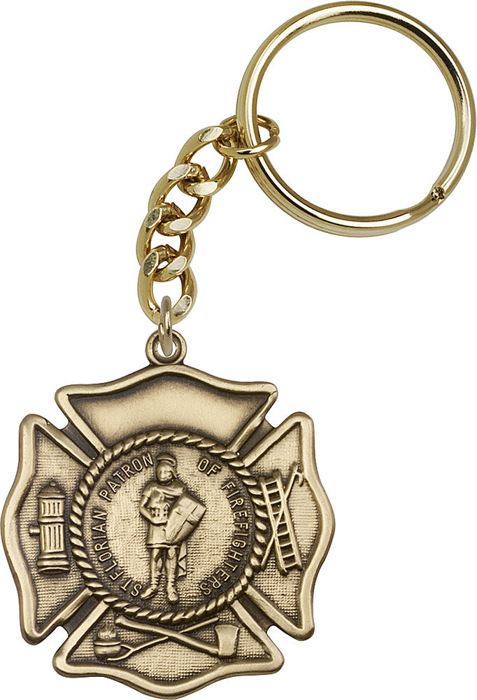 St. Florian Patron Saint of Firefighters Keychain