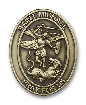 St. Michael the Archangel Oval Visor Clip