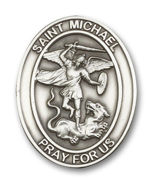 St. Michael the Archangel Oval Visor Clip