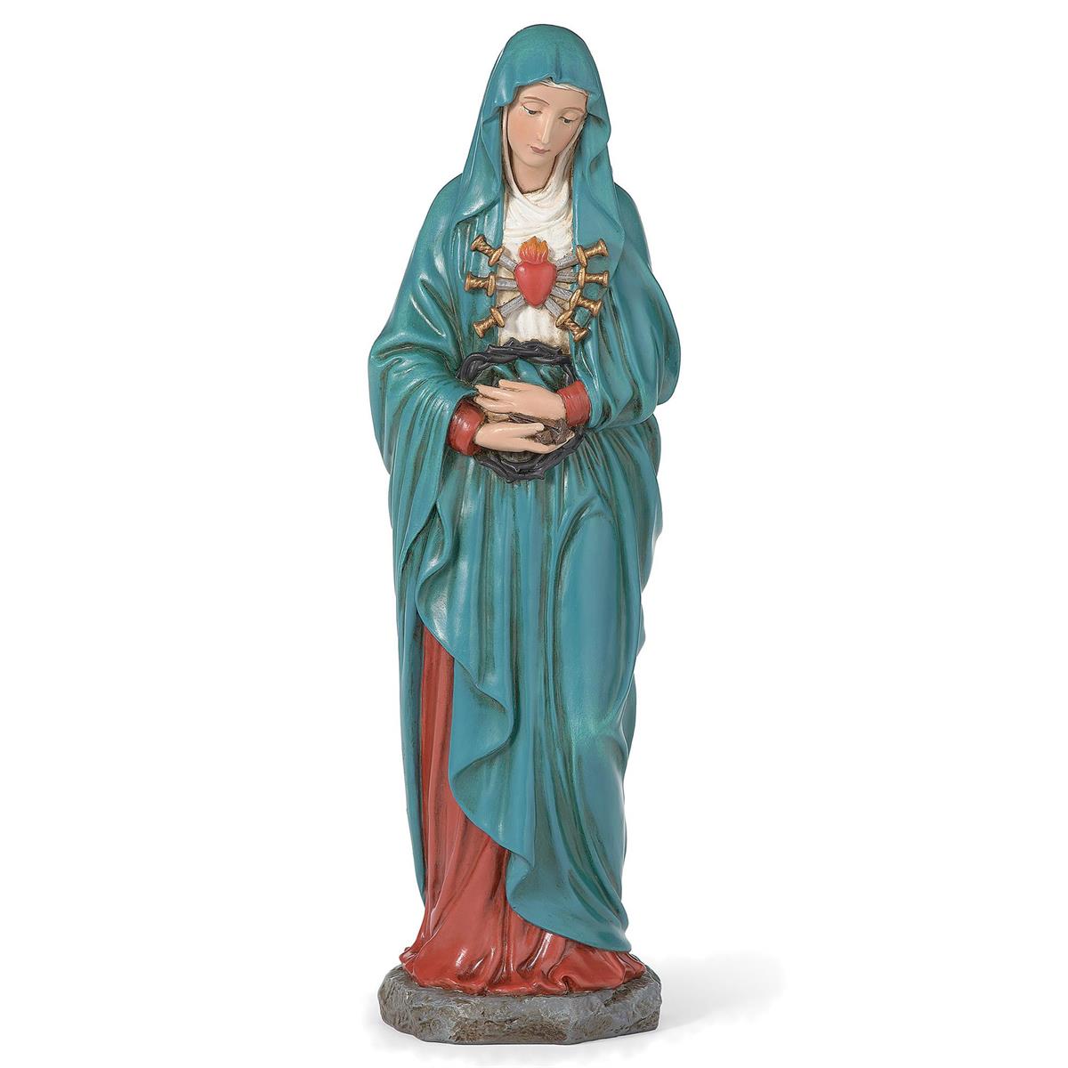 Our Lady of Sorrows Statue 10.25" | Hand-Painted Resin | Seven Sorrows