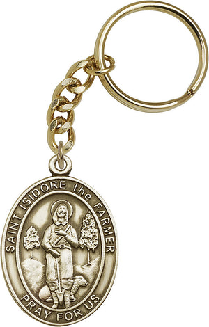 St. Isidore the Farmer Keychain