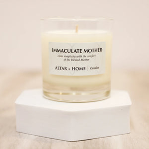 Immaculate Mother Scented Candle – Hand-Poured Coconut & Soy Wax, 5.5 oz