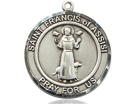St Francis of Assisi Pewter Pet Medal