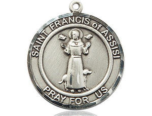 St Francis of Assisi Pewter Pet Medal
