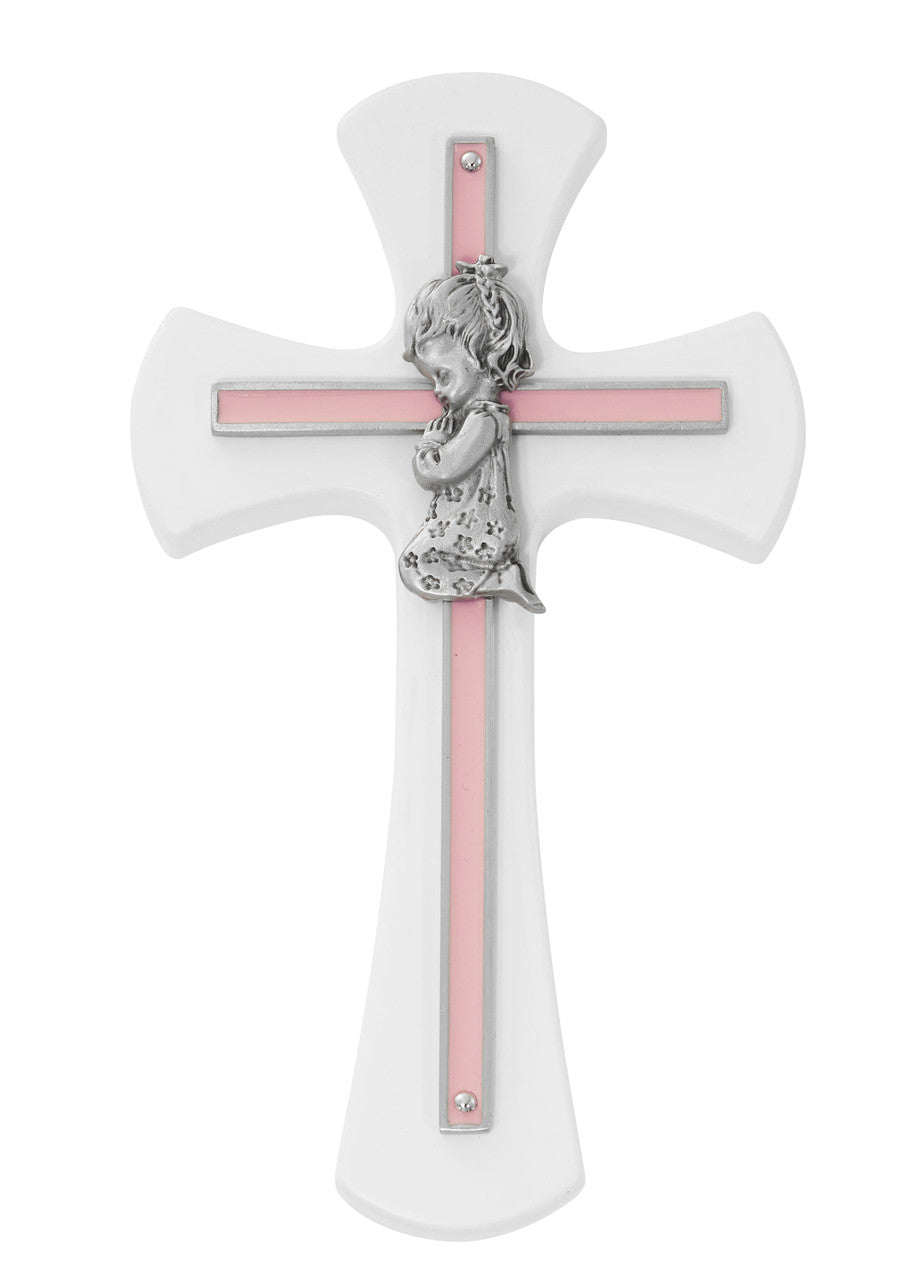 Kneeling Girl on Baby Cross