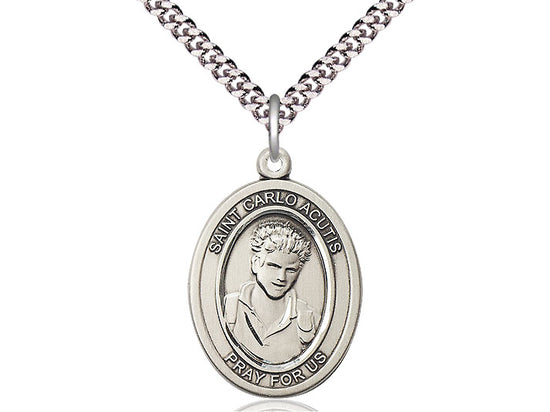 Bel-Art - Médaille Saint Carlo Acutis - Métal - Articles religieux