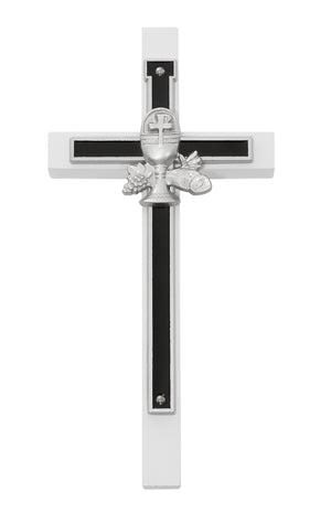 Enamel Chalice Overlay First Communion Cross