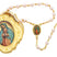 Gold Guadalupe Keepsake Box with Pearl Rosary