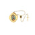 Gold Guadalupe Keepsake Box with Pearl Rosary