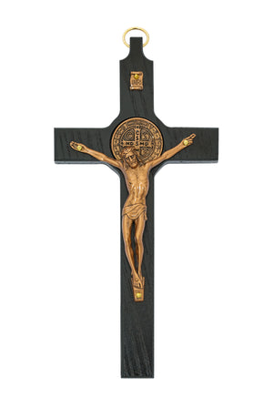 Black St. Benedict Wall Crucifix