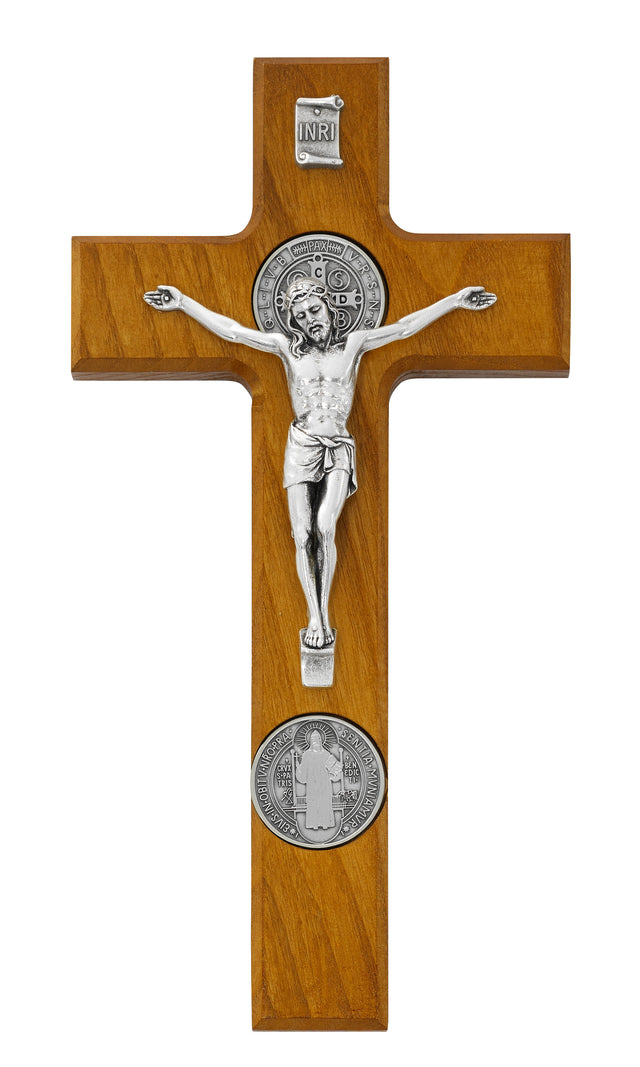 St. Benedict Wall Crucifix with Italian Corpus
