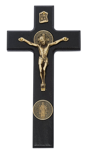 St. Benedict Wall Crucifix with Italian Corpus