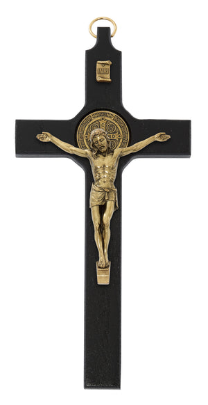 Black St. Benedict Wall Crucifix
