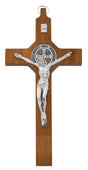 Walnut St. Benedict Wall Crucifix