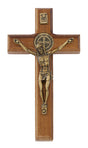 Brazilian Walnut St. Benedict Wall Crucifix