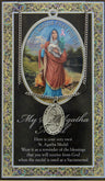 St. Agatha Medal in Pewter with Bi-Fold Prayer Card