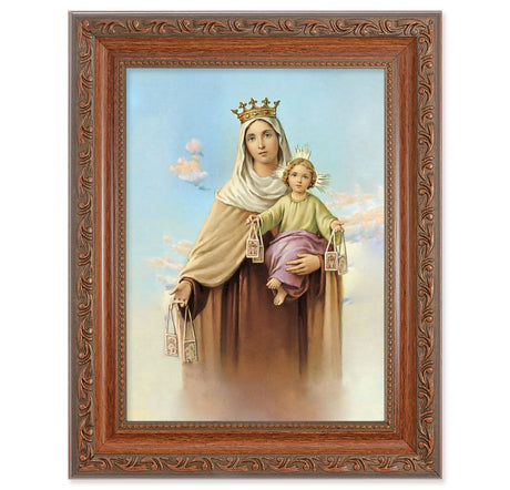 Our Lady of Mount Carmel 6x8 Print Under Glass