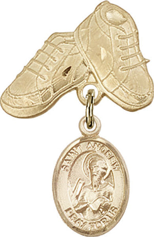 St. Andrew the Apostle Charm and Baby Boots Pin