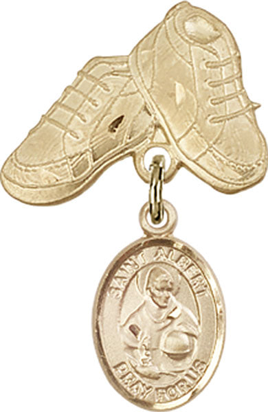 St. Albert the Great Charm and Baby Boots Pin