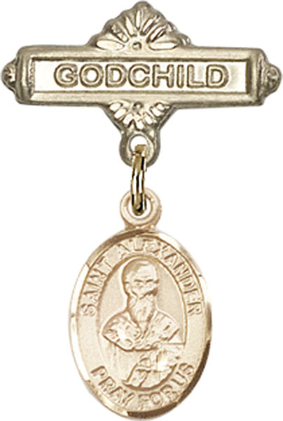 St. Alexander Sauli Charm and Godchild Badge Pin