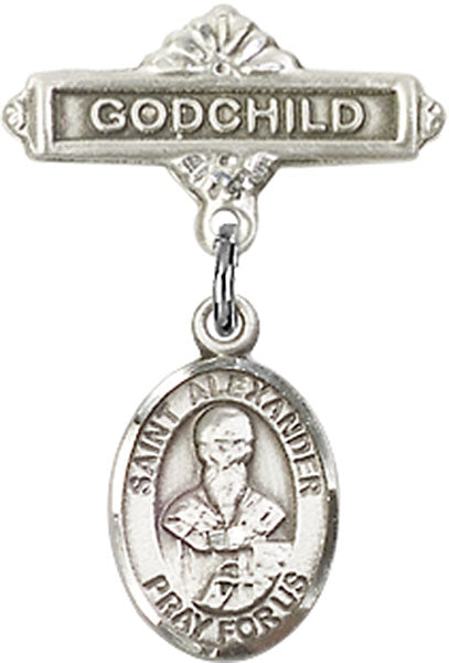 St. Alexander Sauli Charm and Godchild Badge Pin