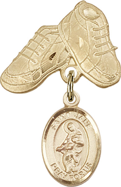 St. Jane of Valois Charm and Baby Boots Pin