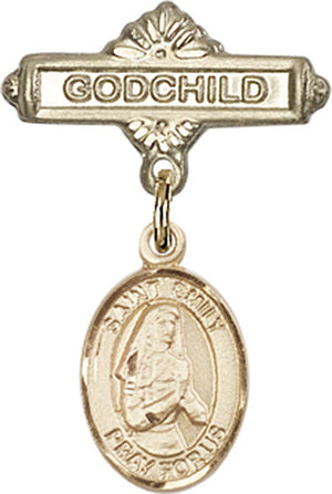 St. Emily de Vialar Charm and Godchild Badge Pin