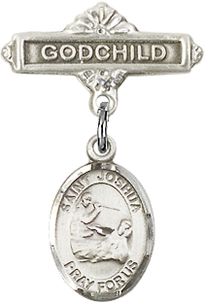 St. Joshua Charm and Godchild Badge Pin