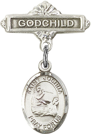 St. Joshua Charm and Godchild Badge Pin