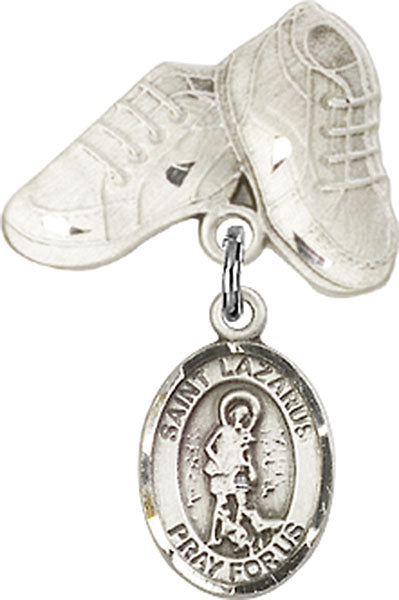 St. Lazarus Charm and Baby Boots Pin