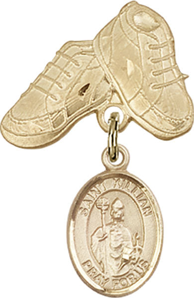 St. Kilian Charm and Baby Boots Pin